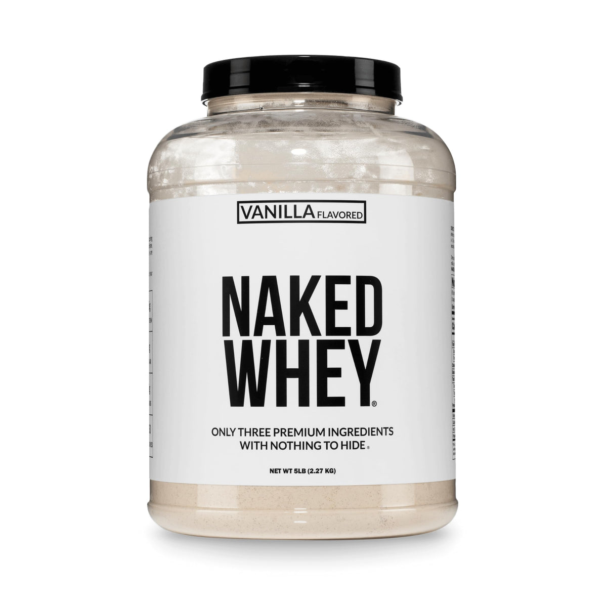 NAKED Whey 2LB 100% Grass Fed Whey Protein Powder - Only 1 Ingredient, Unflavored Whey Protein, NSF Certified, Undenatured, Gluten Free, Soy Free, No GMOs, No Preservatives