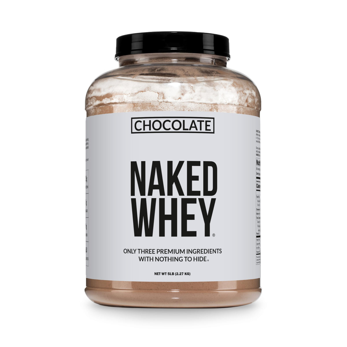 NAKED Whey 2LB 100% Grass Fed Whey Protein Powder - Only 1 Ingredient, Unflavored Whey Protein, NSF Certified, Undenatured, Gluten Free, Soy Free, No GMOs, No Preservatives