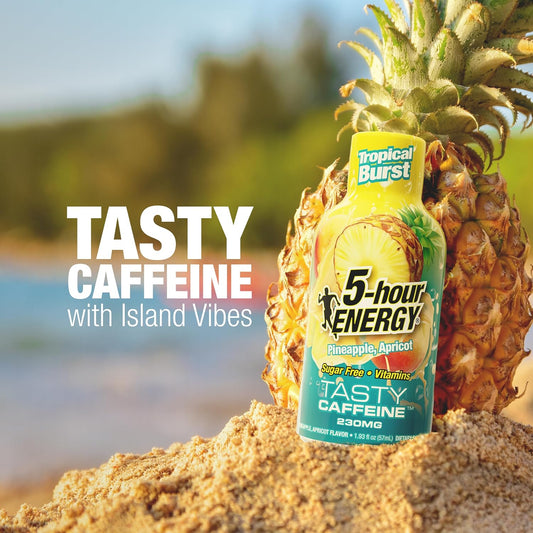 5-hour ENERGY TROPICAL BURST Flavor, 30 Count, Extra Strength Energy Shot