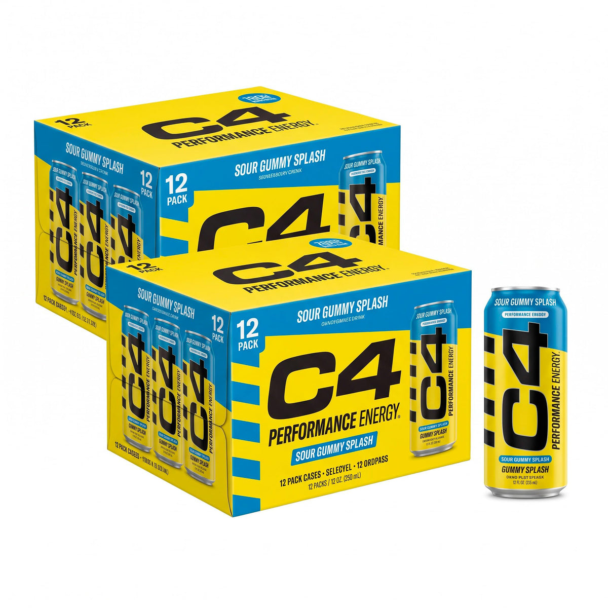 C4 Performance Energy Drink | Strawberry Blast | Zero Sugar Carbonated Preworkout Energy | 200mg Caffeine with Beta Alanine | 16 Fl Oz (24 Pack)