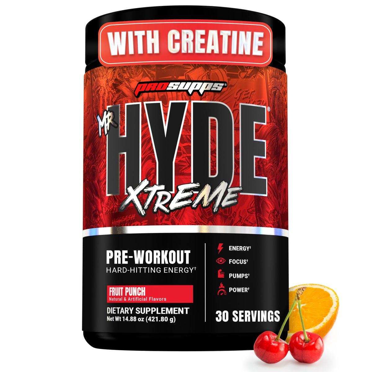 ProSupps Mr. Hyde Xtreme Pre Workout Powder with Creatine, Watermelon