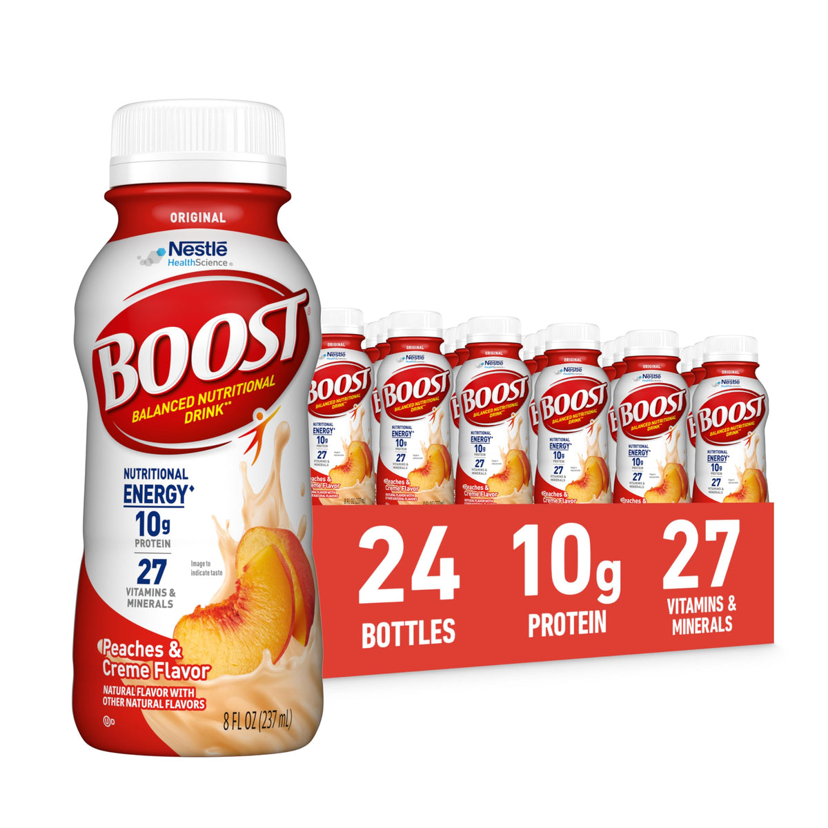 BOOST Original Nutritional Shake, Ready to Drink, Rich Chocolate, 24 Pack