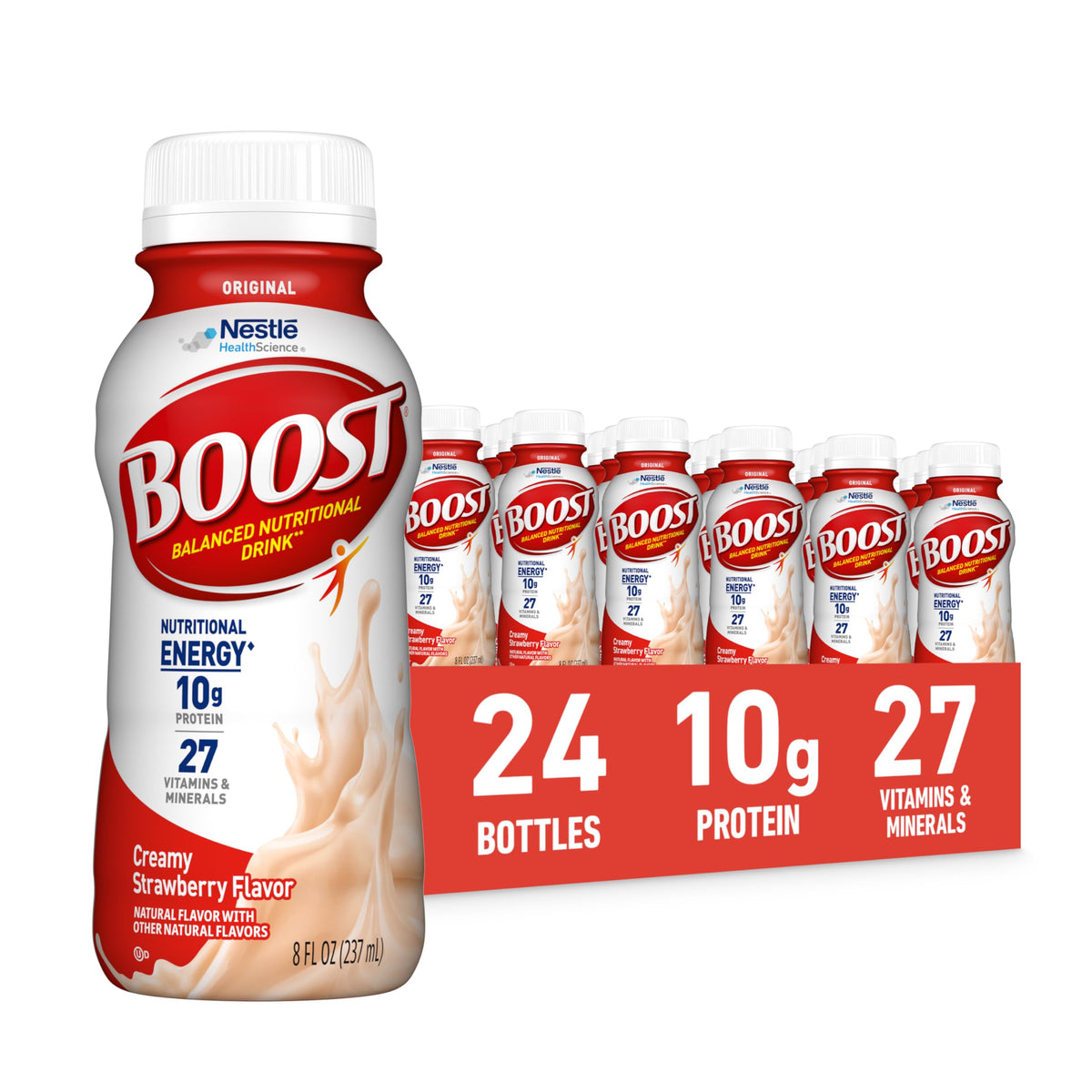 BOOST Original Nutritional Shake, Ready to Drink, Rich Chocolate, 24 Pack