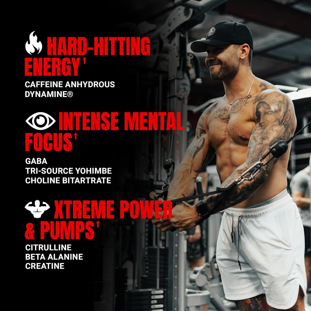 ProSupps Mr. Hyde Xtreme Pre Workout Powder with Creatine, Watermelon