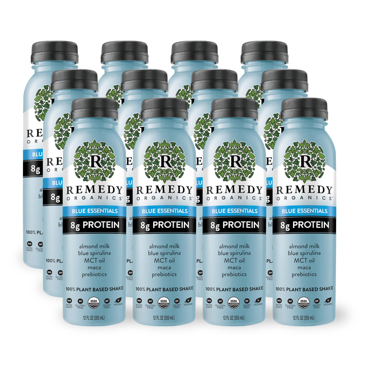 Remedy Organics Tropical Mango 12-Pack | Plant Based 16g Protein Shakes, Ready to Drink | USDA Organic, Gluten Free, Dairy Free, Soy Free