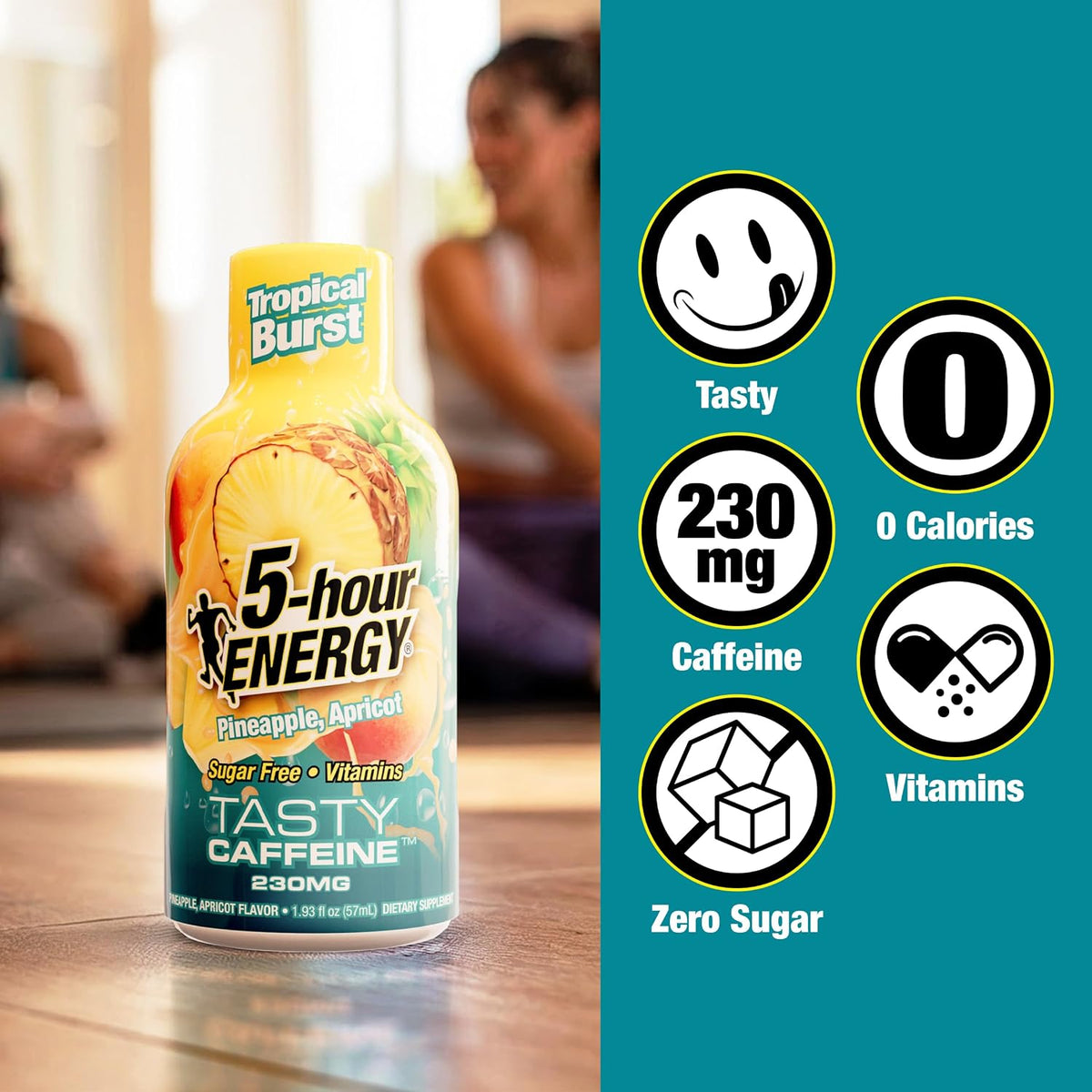 5-hour ENERGY TROPICAL BURST Flavor, 30 Count, Extra Strength Energy Shot